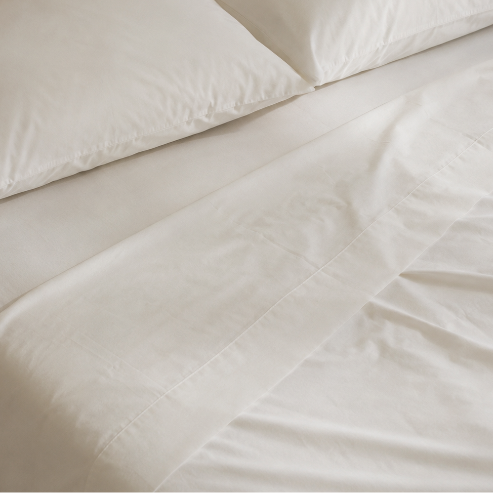 750TC 100% Cotton Hotel Luxe Home Lab Sheet Set- Crisp White