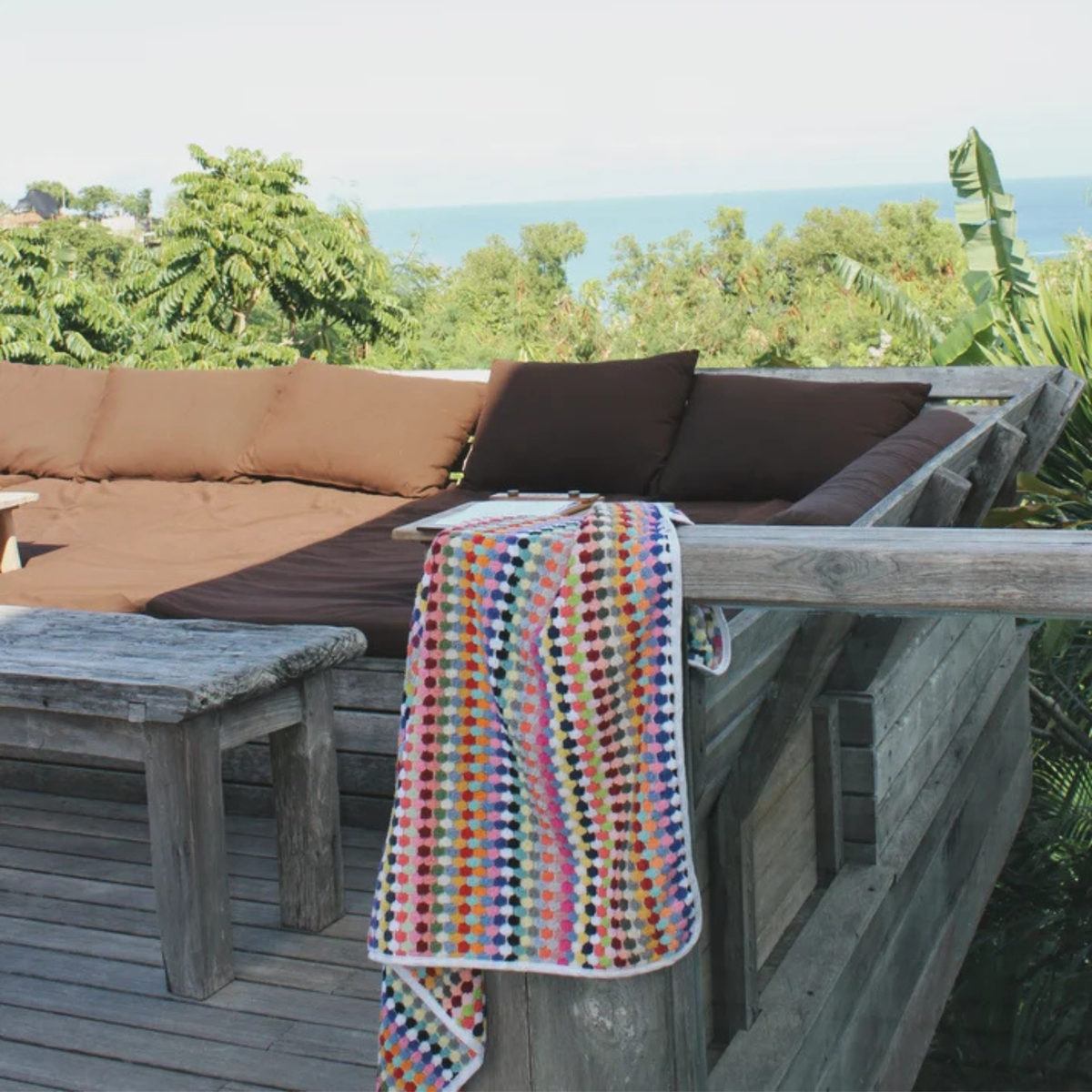 Organic Cotton Hooded Towel - Tulip