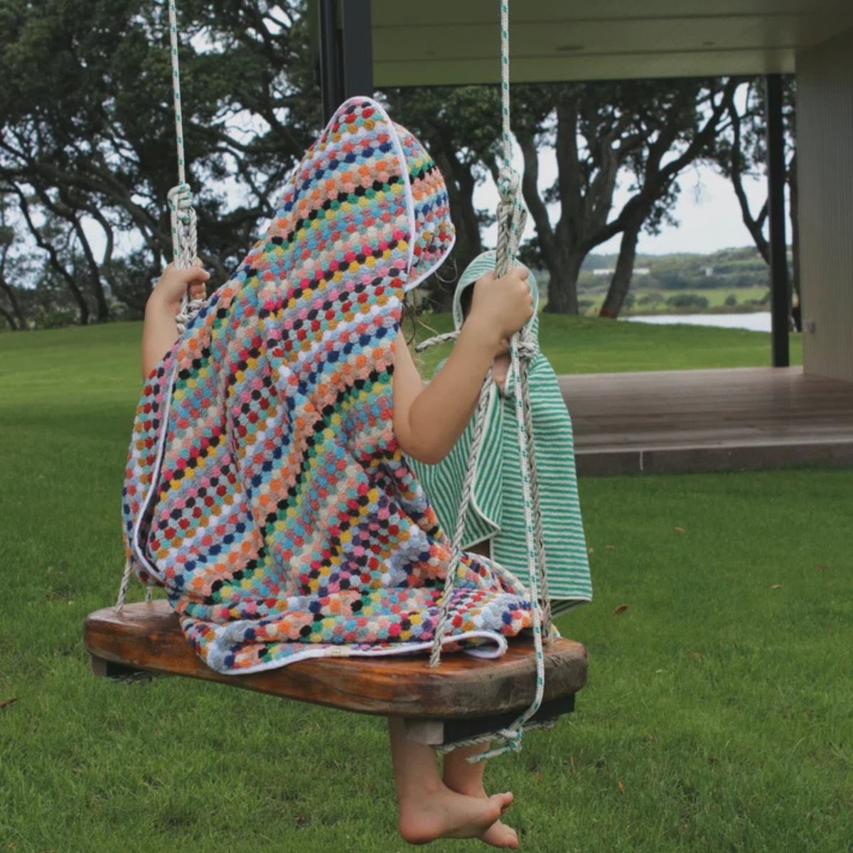 Organic Cotton Hooded Towel - Tulip