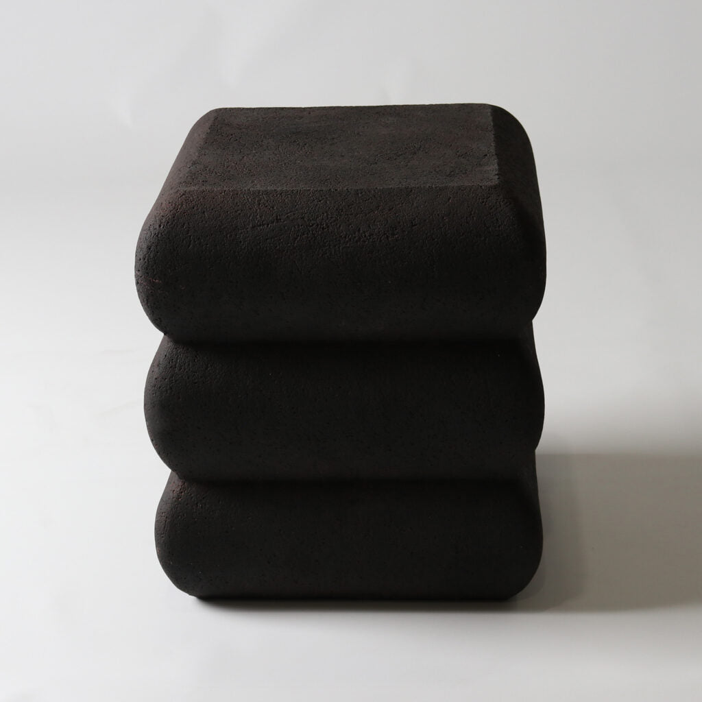 Fibreglass Stack Stool - Coffee