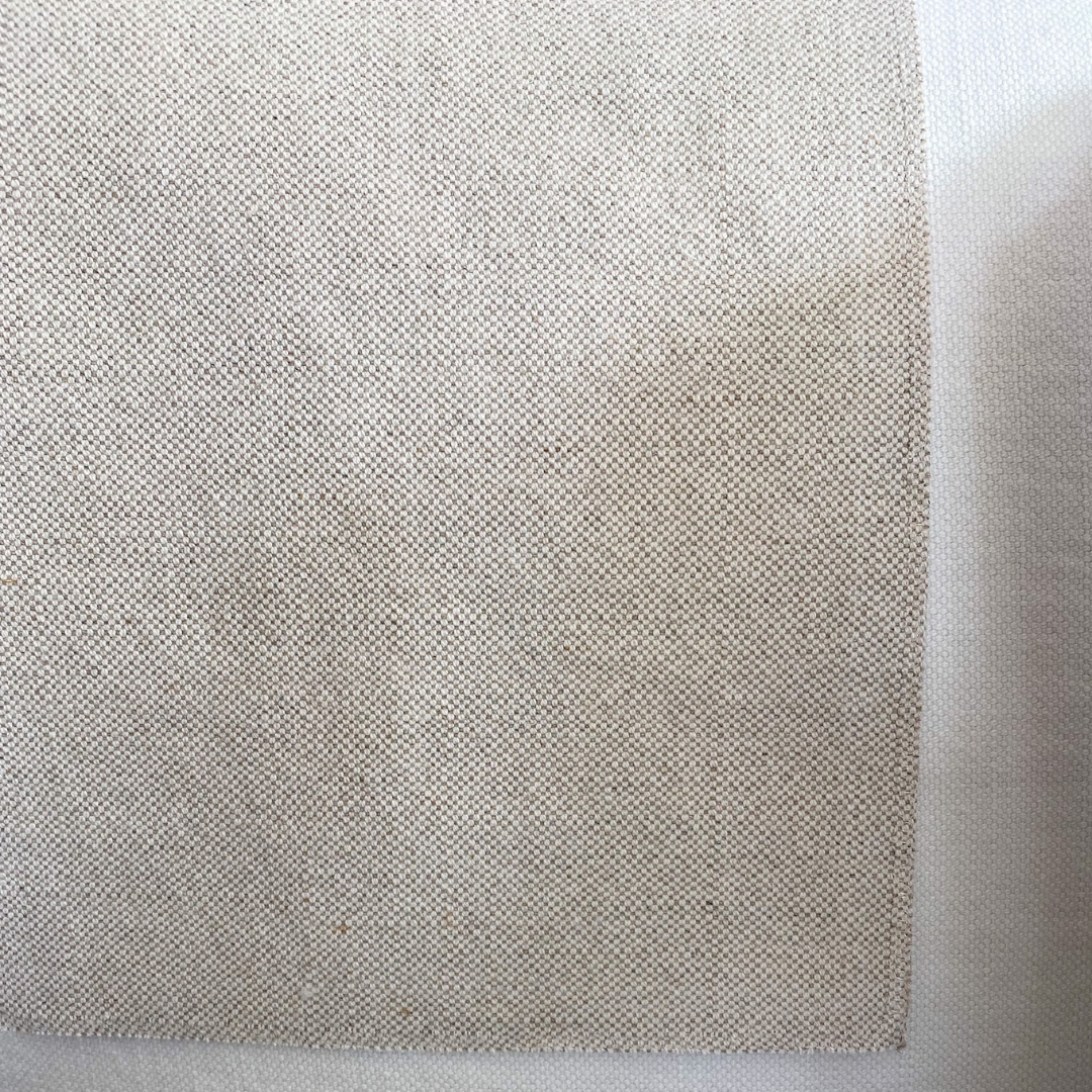 Harlow Slip Cover Headboard-Natural angle view – Home Lab NZ
