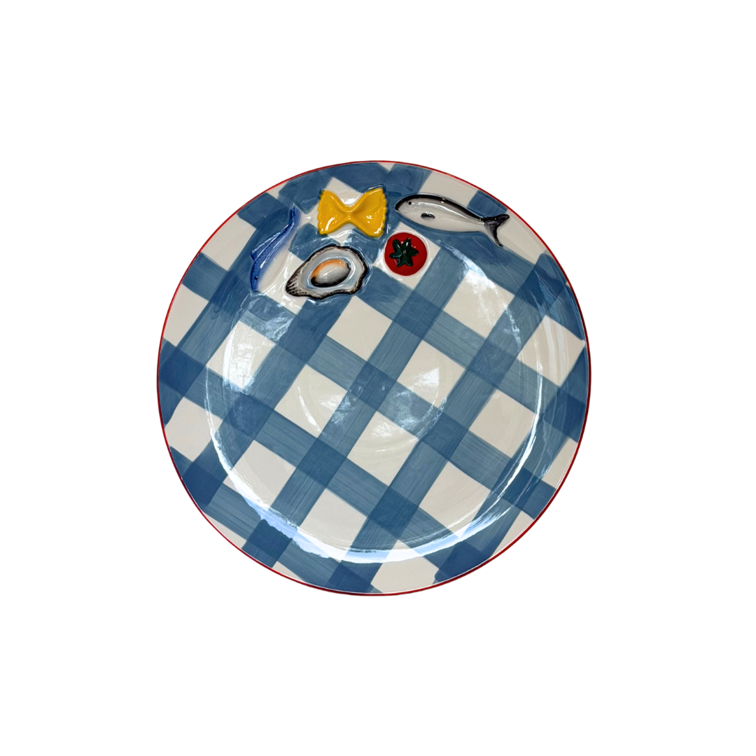 Deli Round Ceramic Platter - Multi