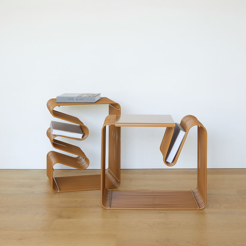Bantay Nesting Table in Toffee lifestyle view – Home Lab NZ
