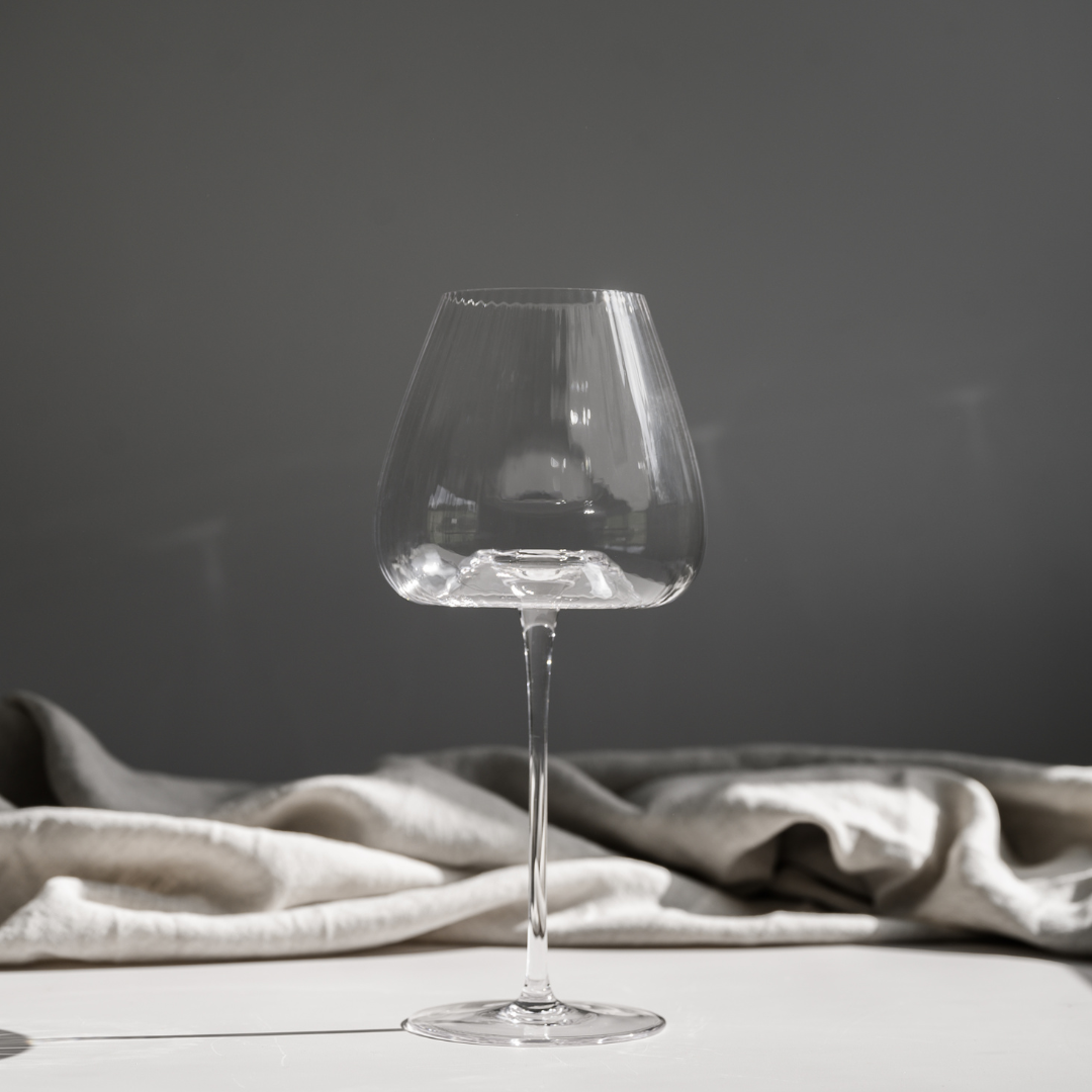 Melted Crystal Red Wine Glass in Set of 4 – Home Lab NZ