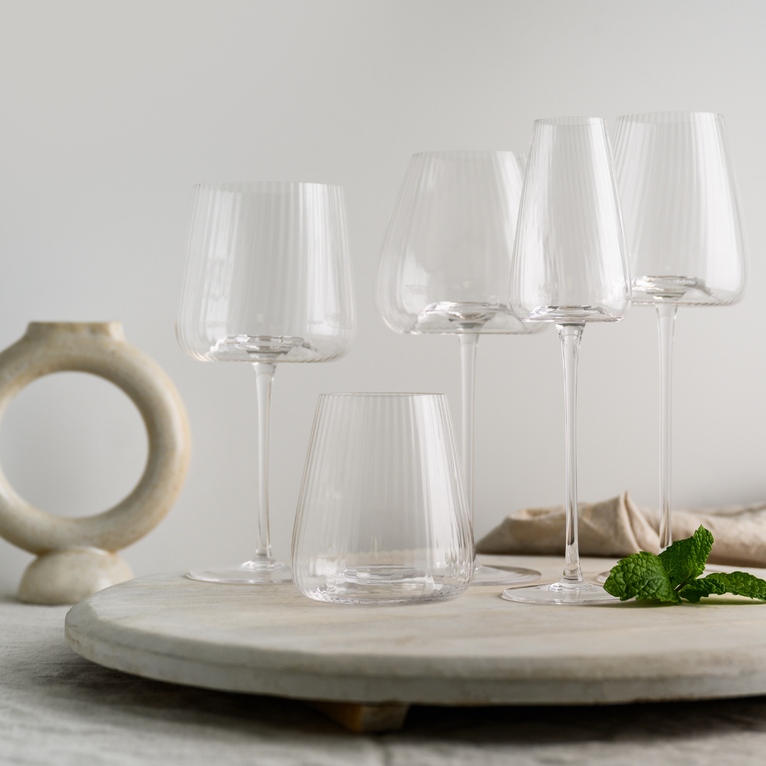 Melted Crystal Stemless Glass in Set of 4 – Home Lab NZ