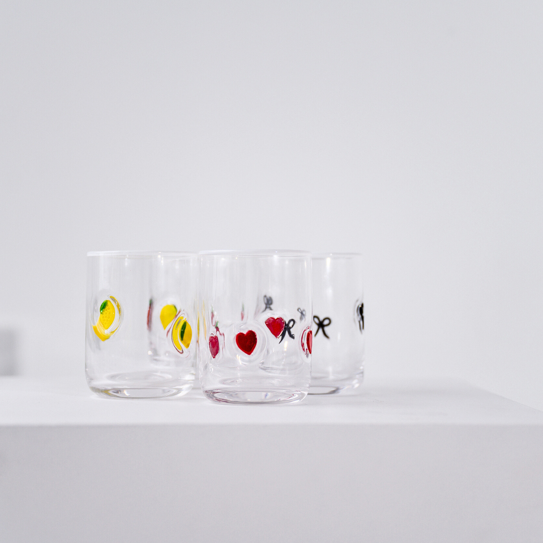 Icon Glass- Set of 4 (Mixed)