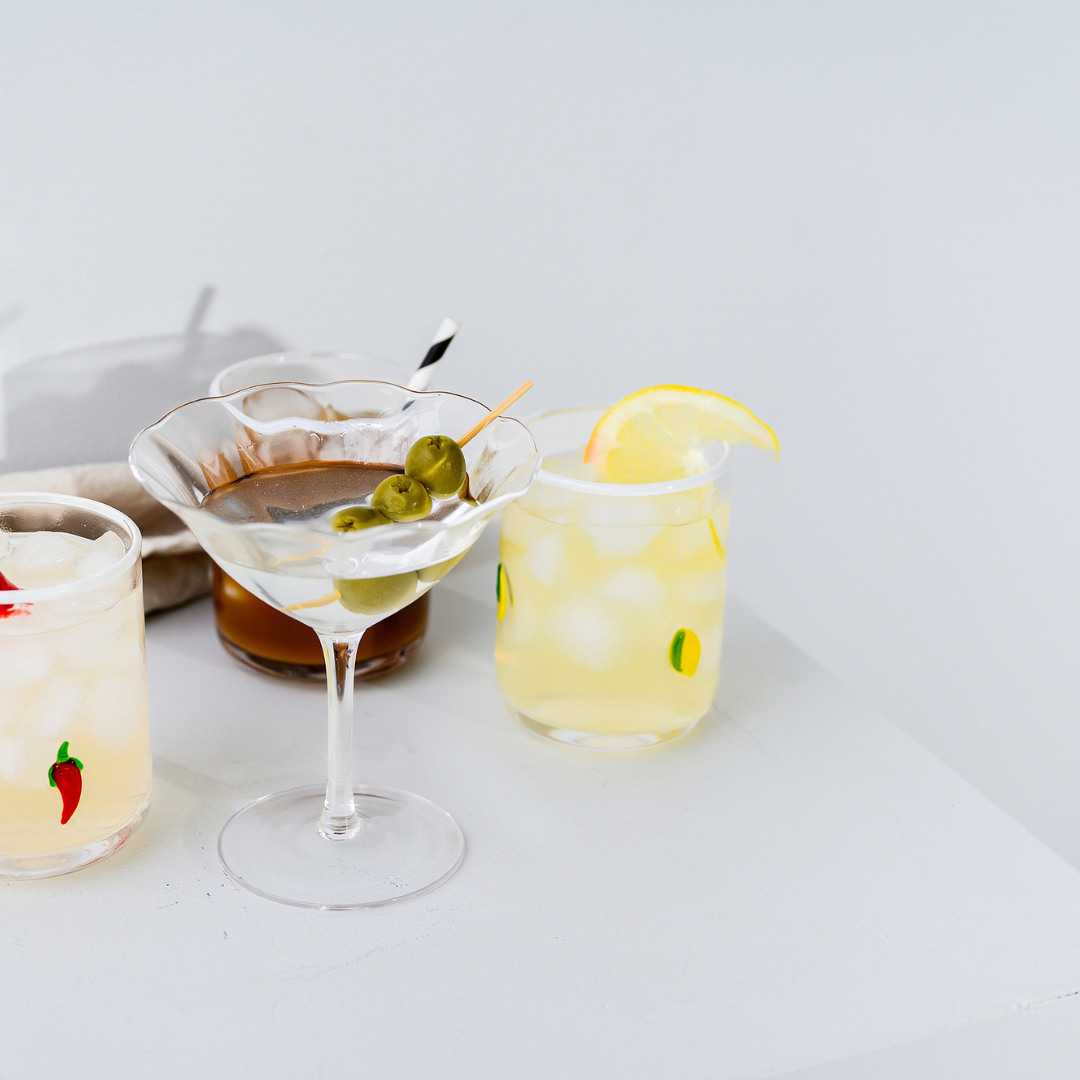 Lemon Icon Glass- Set of 4