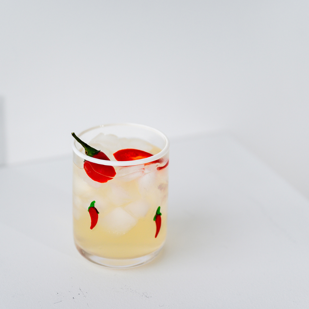 Chili Icon Glass- Set of 4