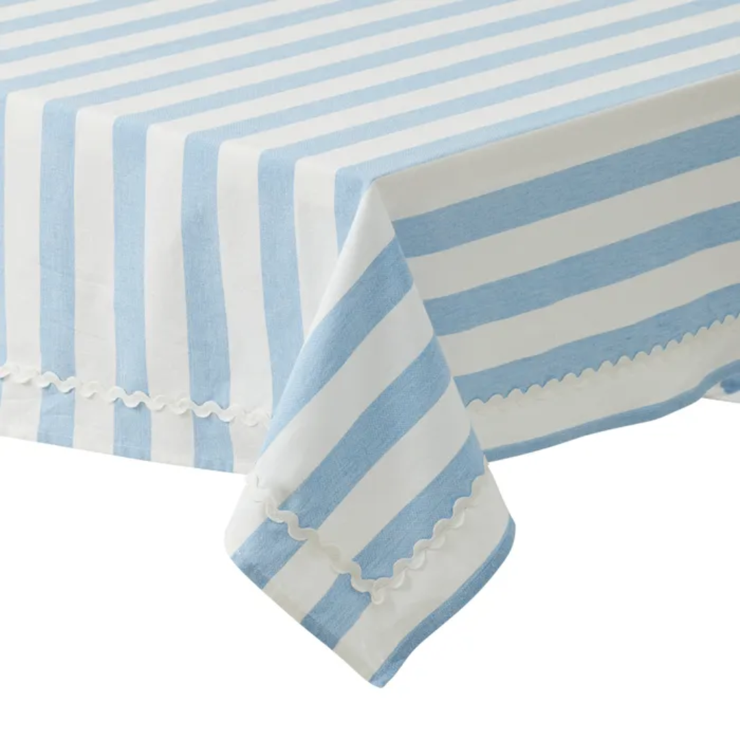 Orla Cotton Table Cloth Sky Blue