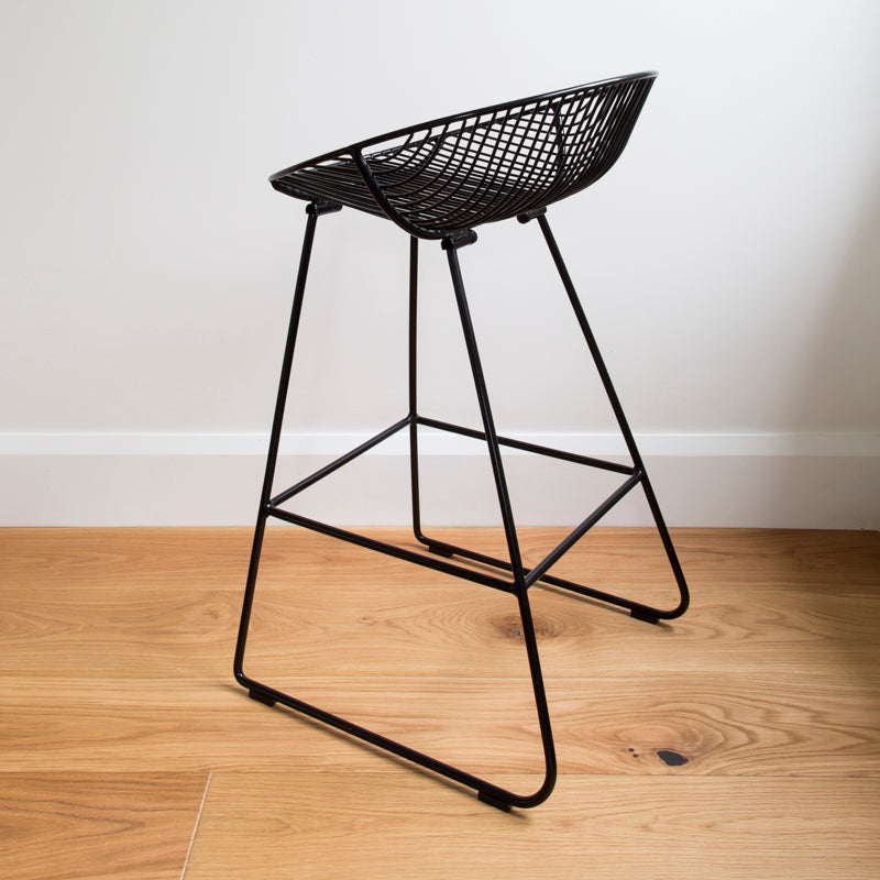 Rangitoto Stool in Black detail – Home Lab NZ