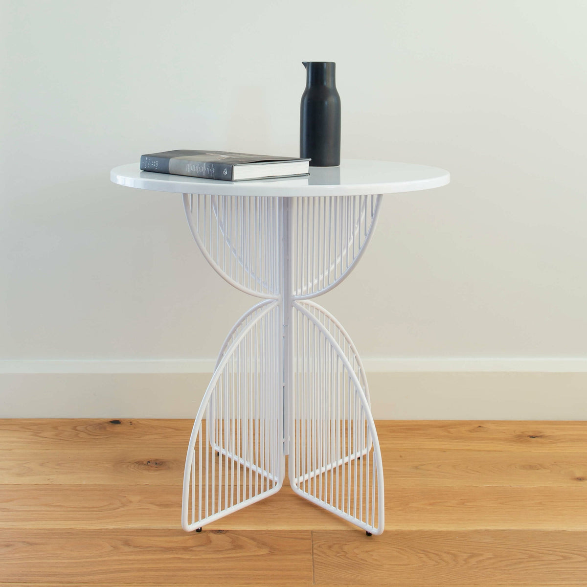 Omaha Cafe Table in White lifestyle view – Home Lab NZ