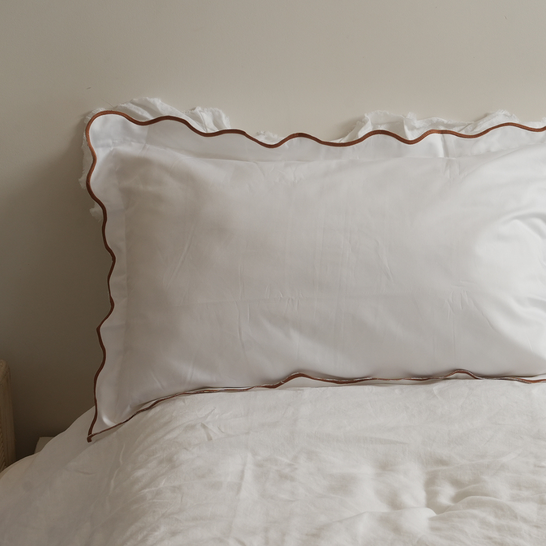 Celine pillowcase pair in ginger