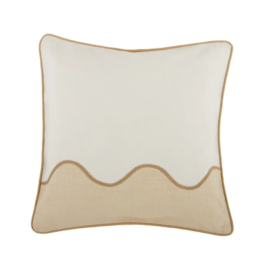 Darius cushion ivory/sand