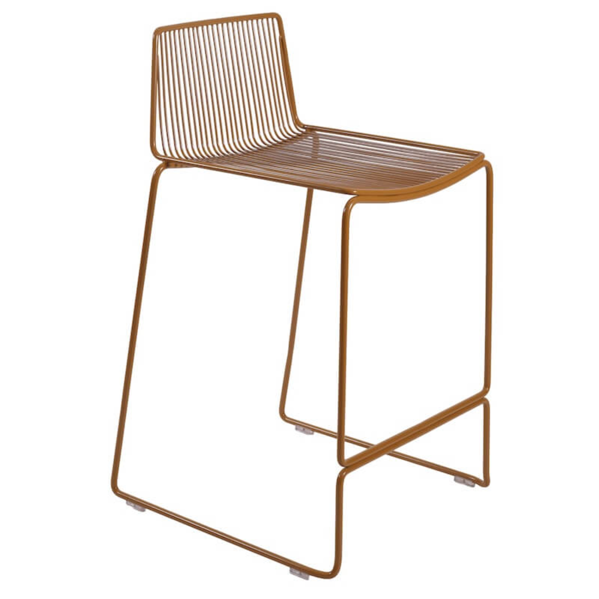Dunedin barstool in toffee, detail view