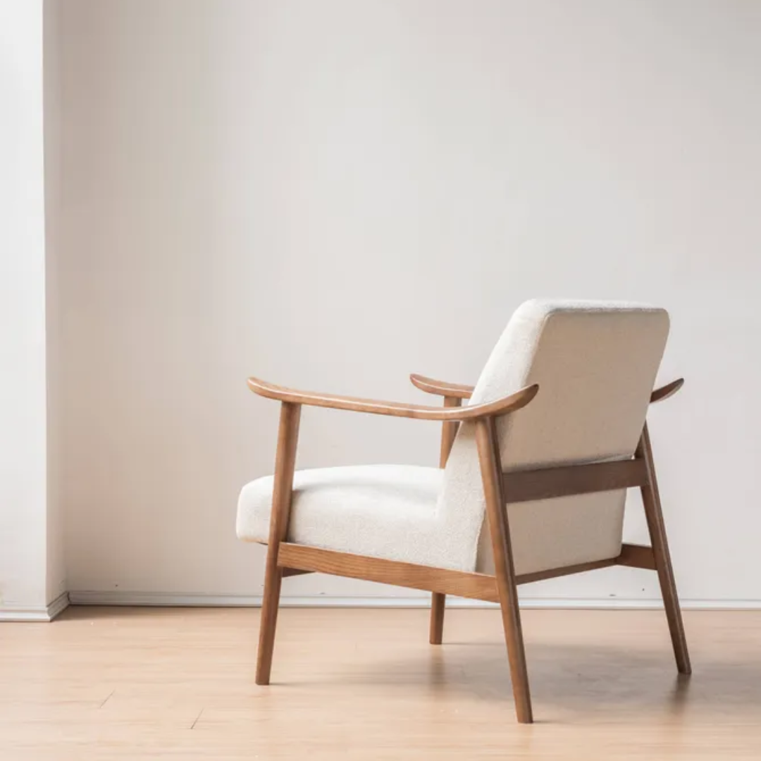 Henry mid century chair, close-up