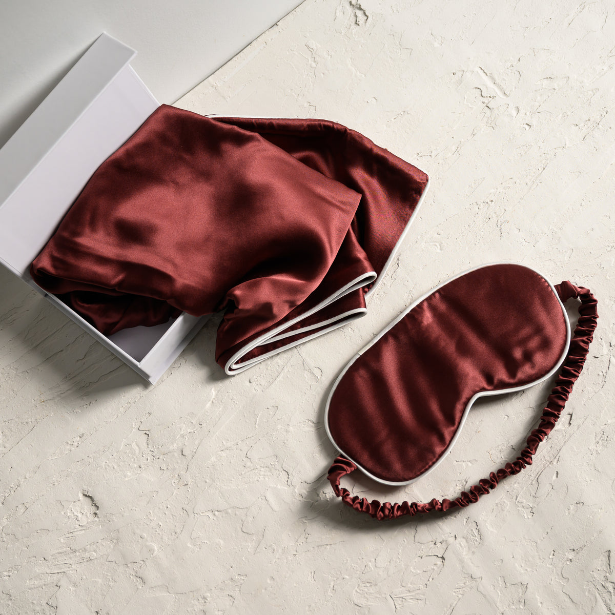 100% Pure Silk Gift Set- Cocoa with Milk Piping