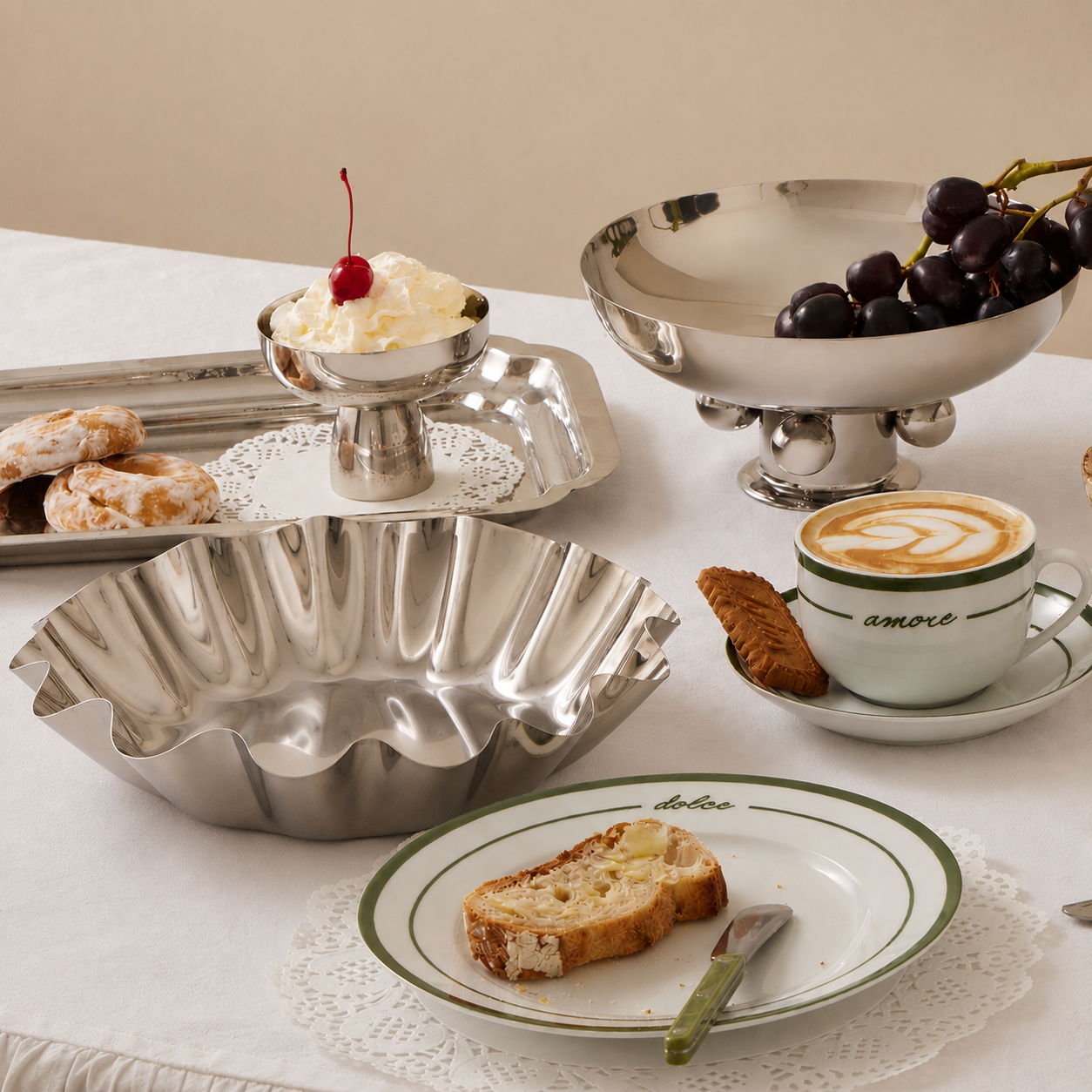 Landry Stainless Steel Serve Bowl