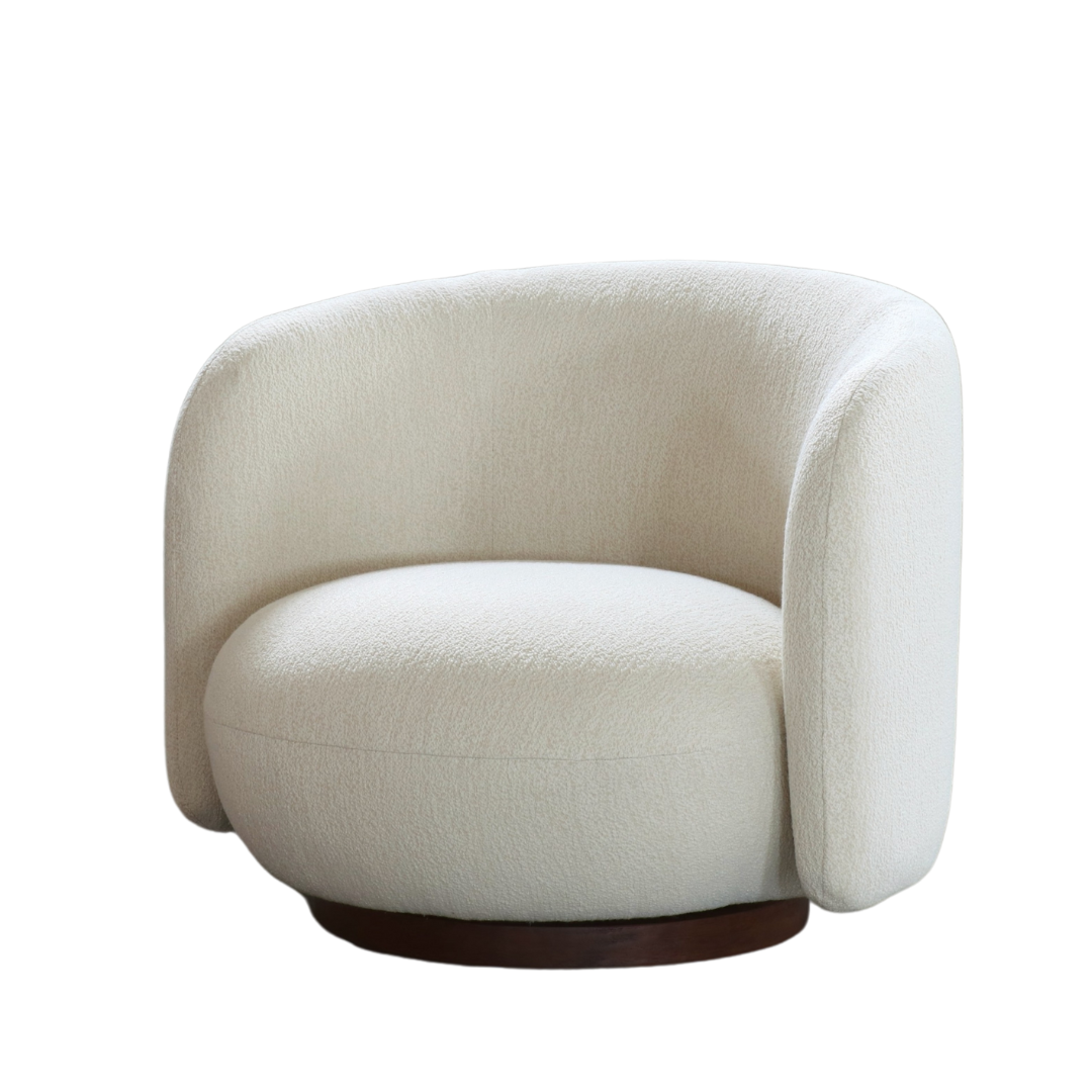 Form Boucle Swivel Chair – Home Lab NZ