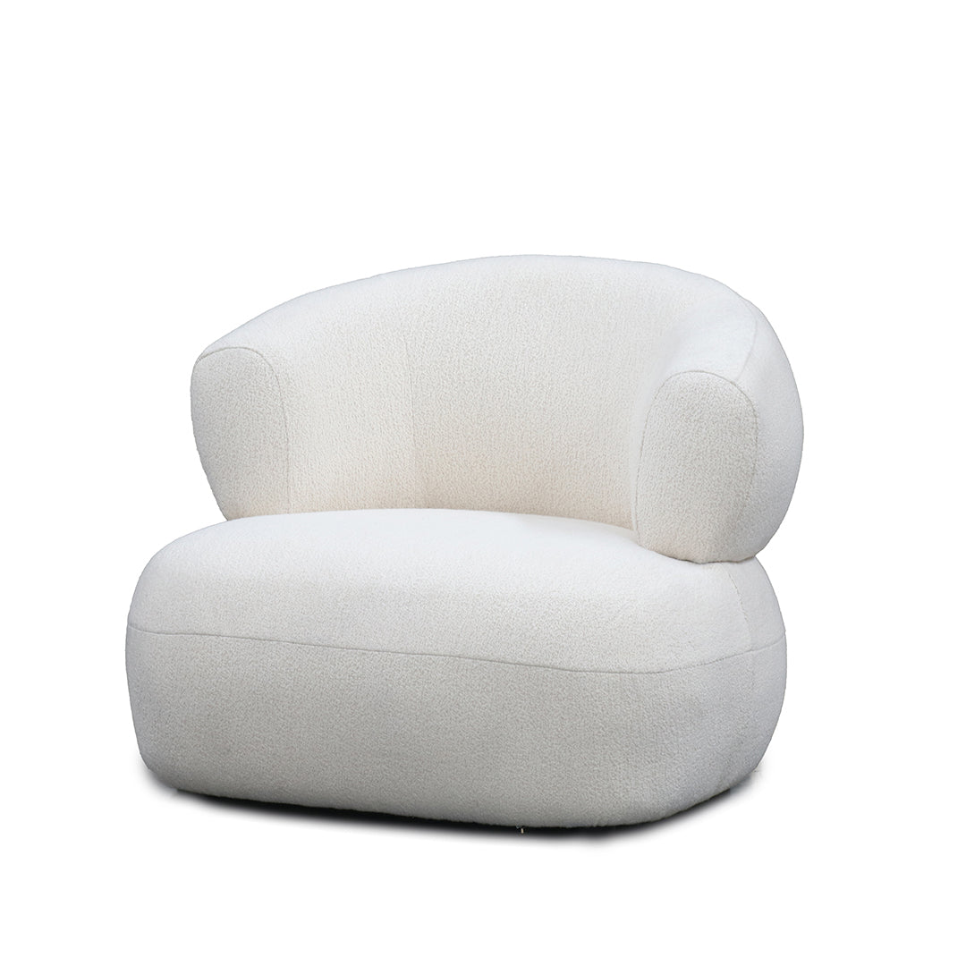 Boucle Bubble chair in room setting – Home Lab NZ