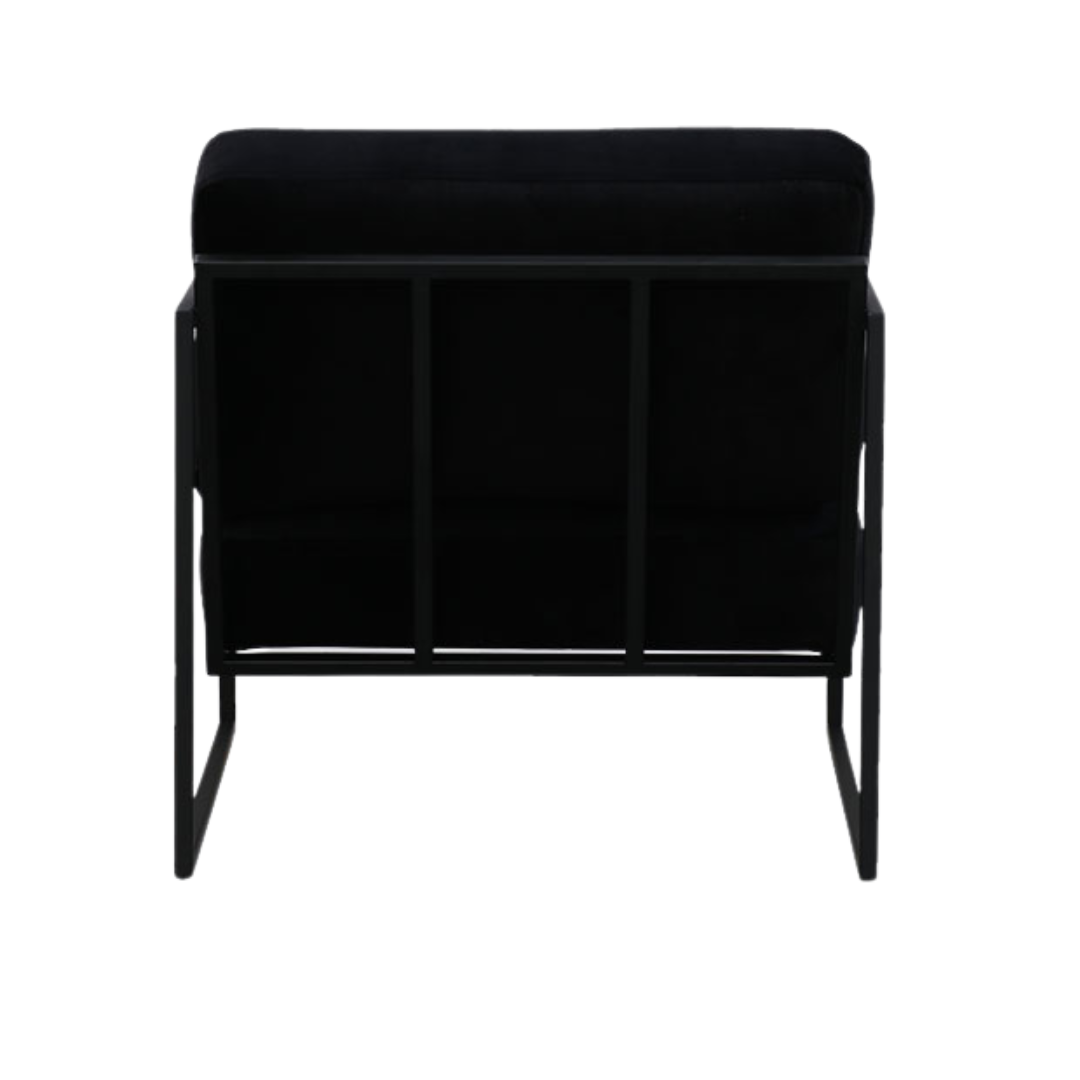 Soho Frame Chair -Black in room setting – Home Lab NZ