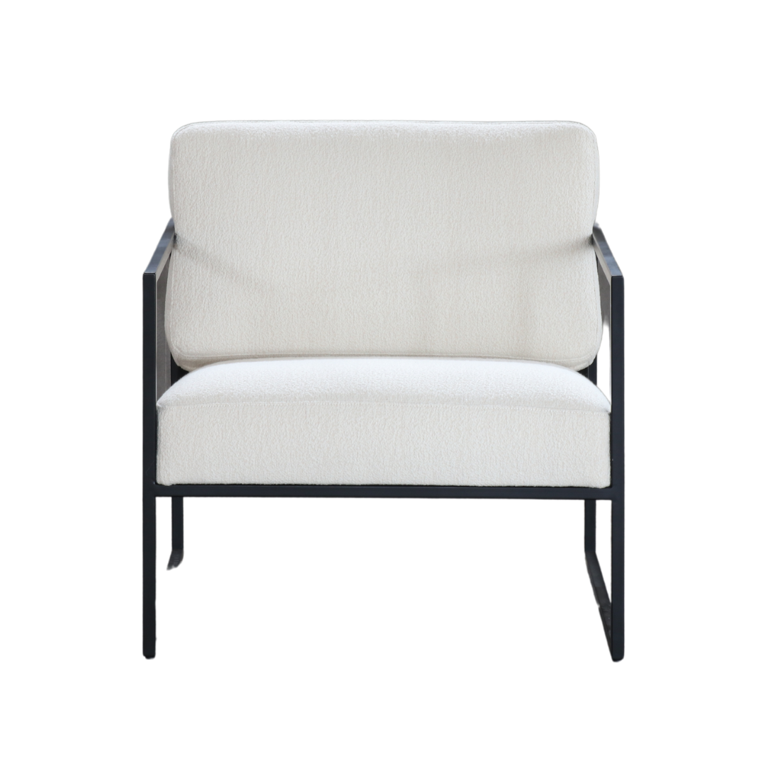 Soho Frame Chair- Boucle in room setting – Home Lab NZ