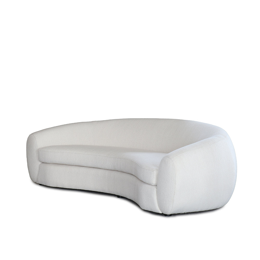 Gwen Boucle Sofa lifestyle shot – Home Lab NZ