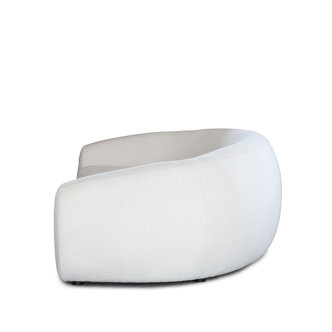 Gwen Boucle Sofa angle view – Home Lab NZ