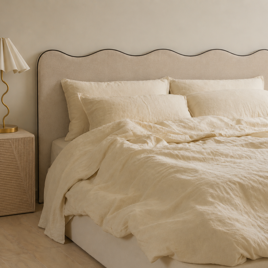 Grace Wave Headboard – wave profile bedroom headboard | Home Lab