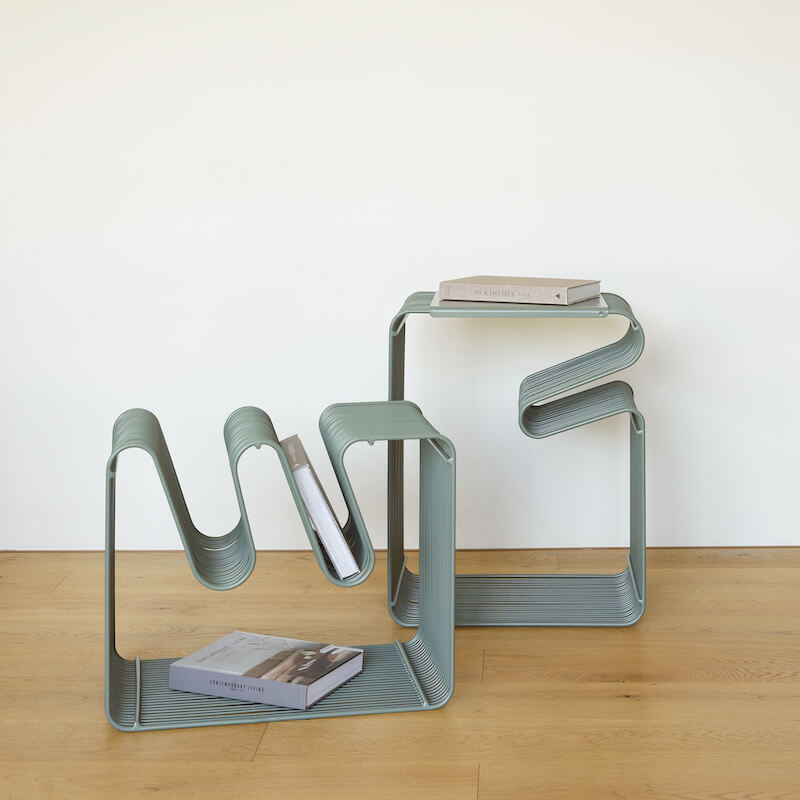 Bantay Nesting Tables in Sage – wire side tables set | Home Lab