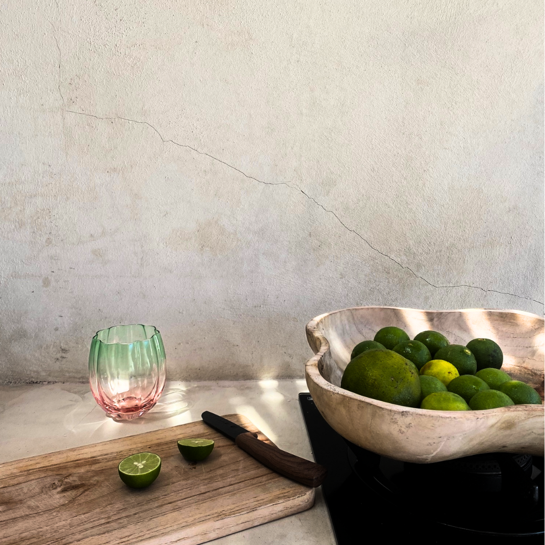 Petal Stemless Glass- Watermelon in Set of 4 – Home Lab NZ