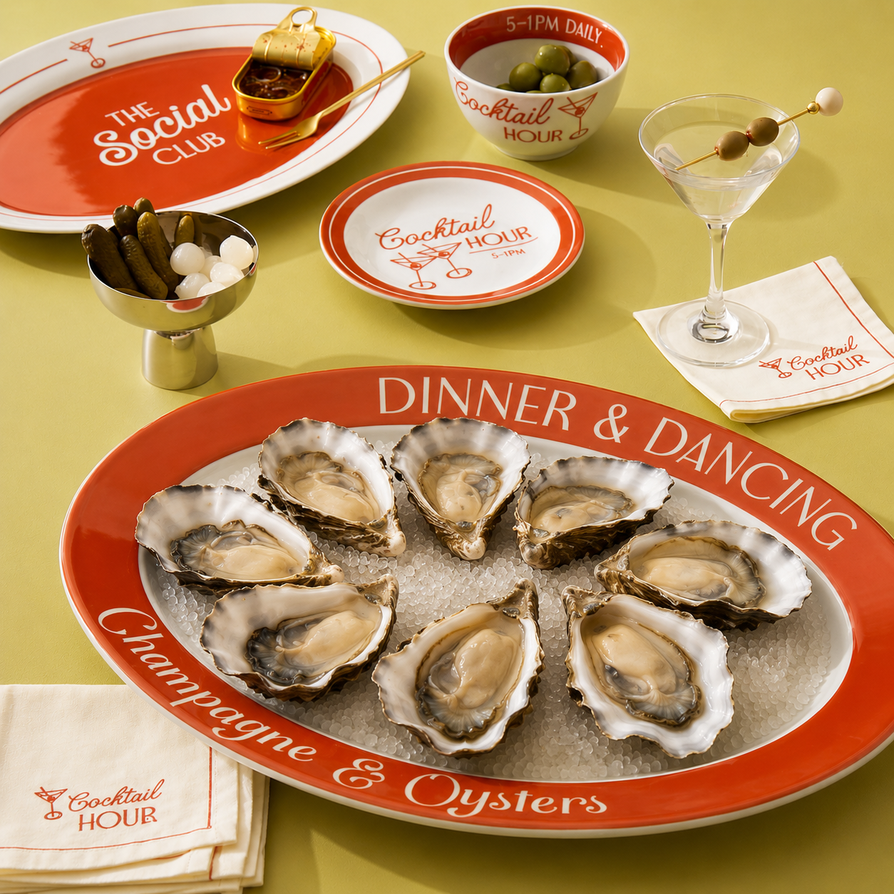 Social Dinner + Dancing Oval Platter