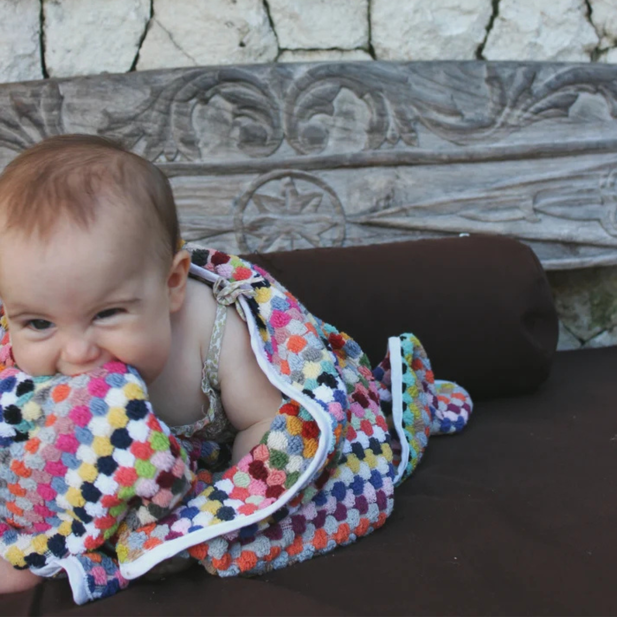 Organic Cotton Hooded Towel - Tulip