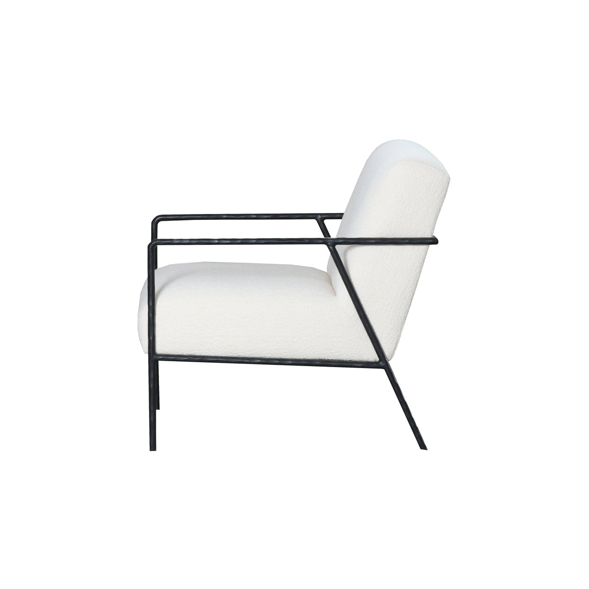 Slim Frame Boucle Chair close up – Home Lab NZ