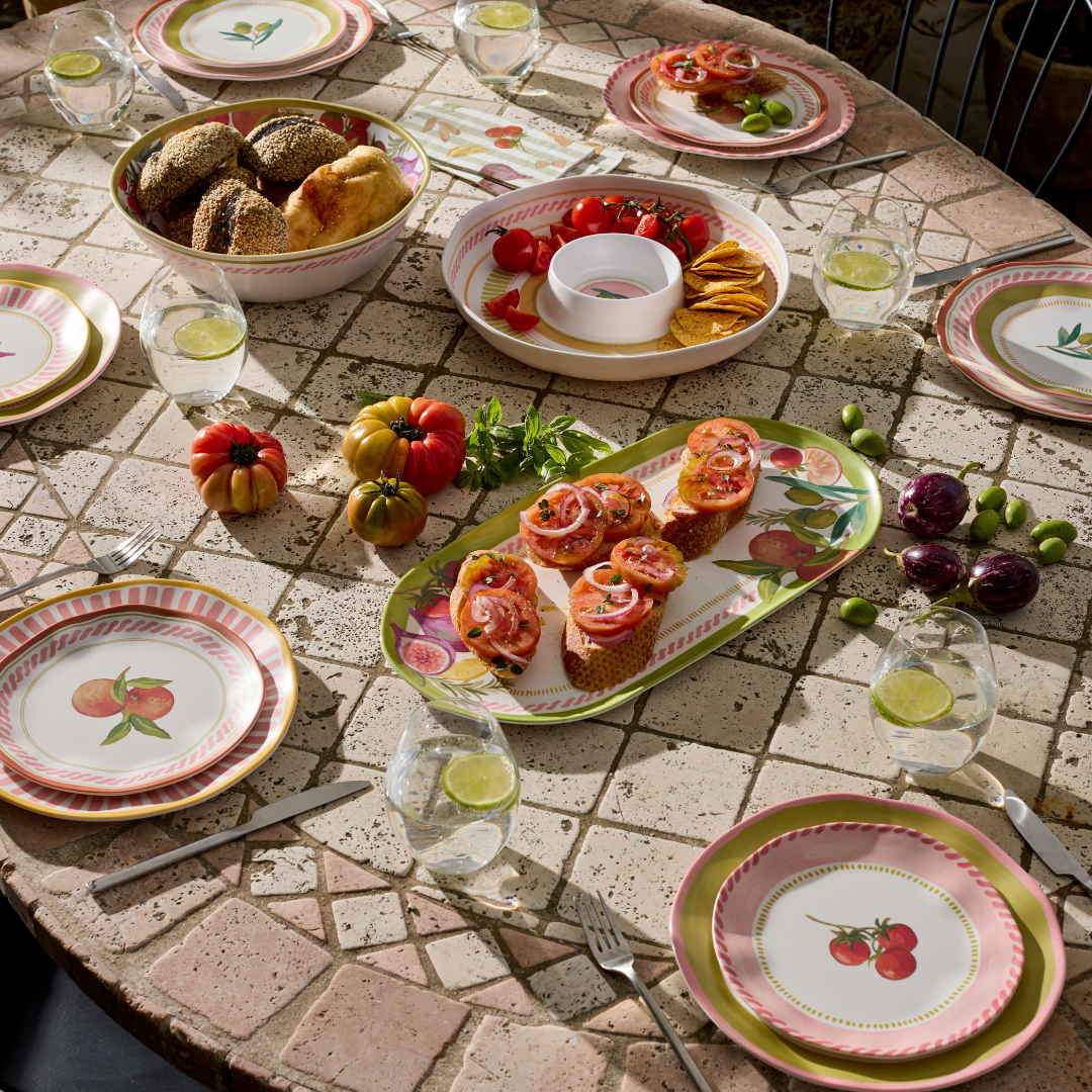 FIESTA MELAMINE CHIP DIP PLATTER