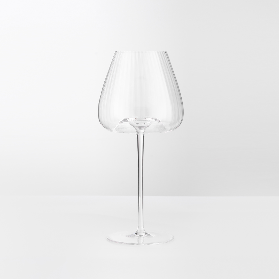 Melted Crystal Red Wine Glass in Set of 4 – Home Lab NZ