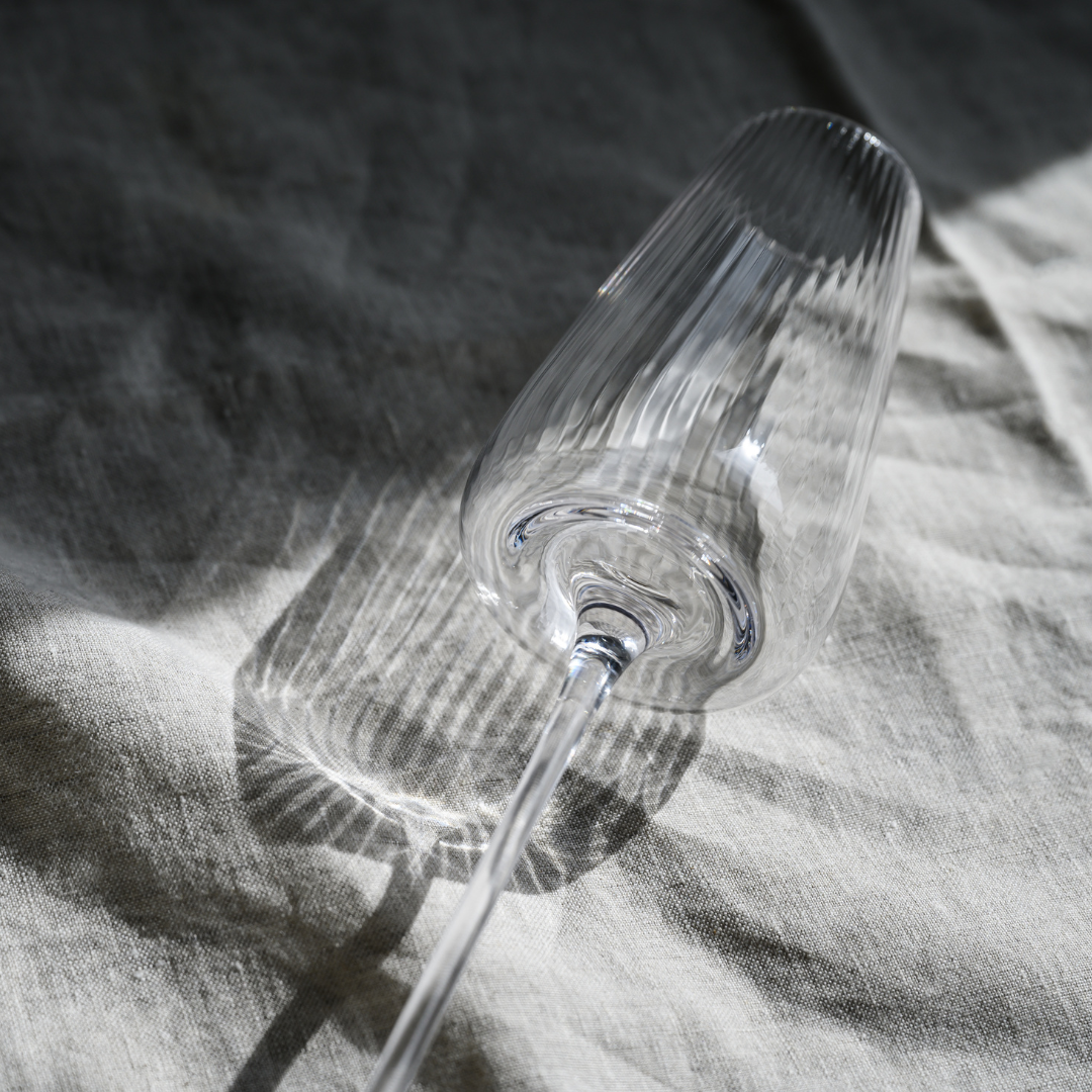 Melted Crystal Champagne Flute in Set of 4 – Home Lab NZ