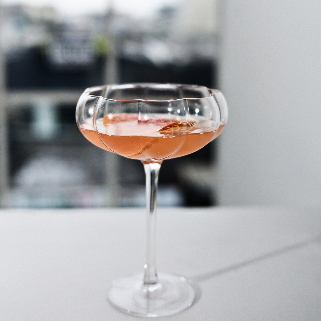 Petal Cocktail Glass- Clear- Set of 4