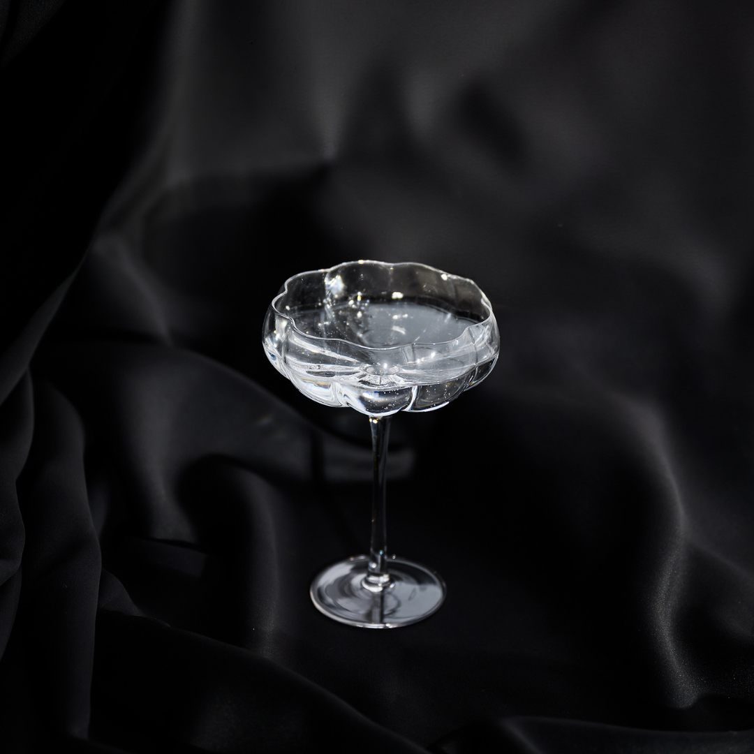Petal Cocktail Glass- Clear- Set of 4