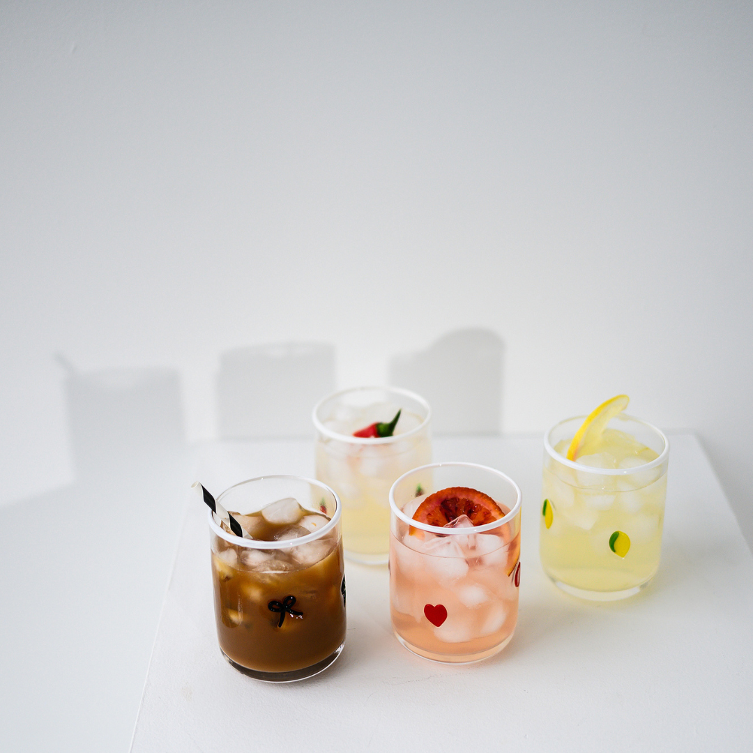 Icon Glass- Set of 4 (Mixed)