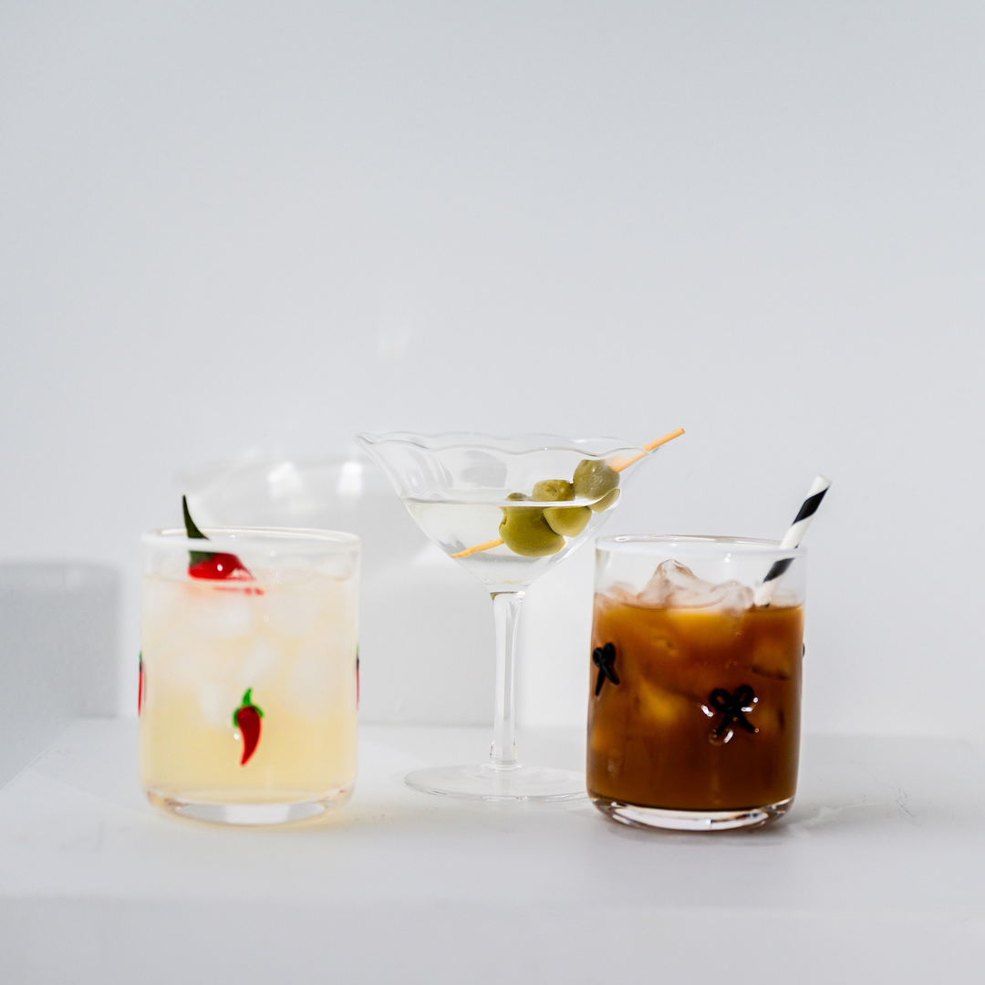 Chili Icon Glass- Set of 4