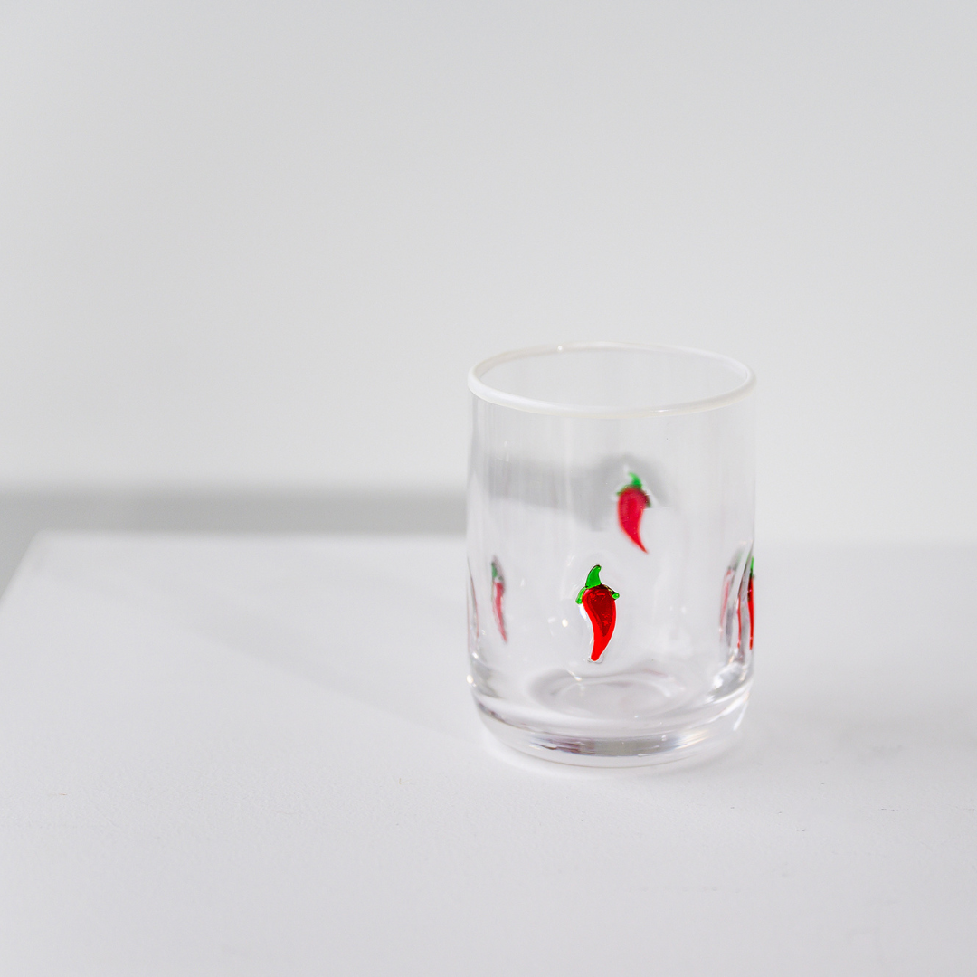 Chili Icon Glass- Set of 4