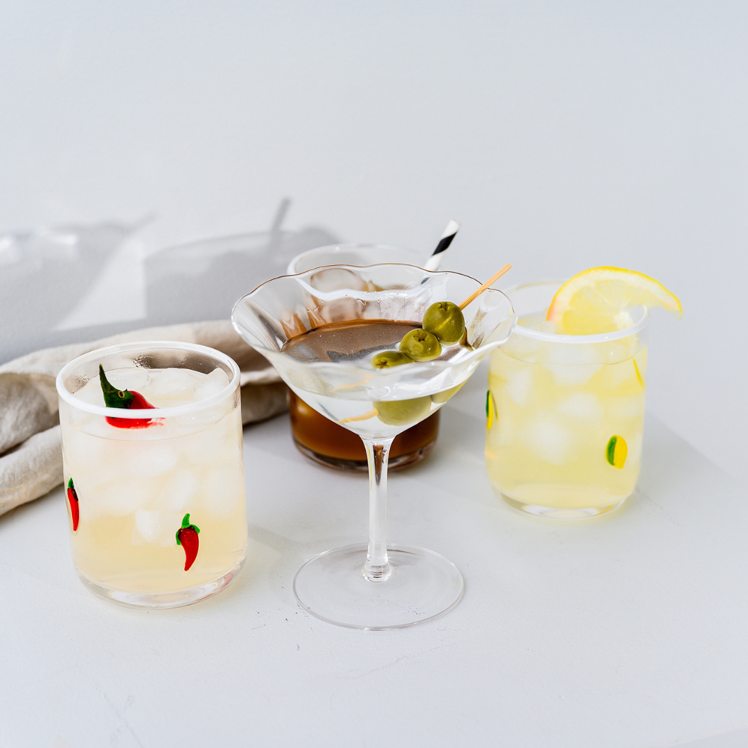 Chili Icon Glass- Set of 4