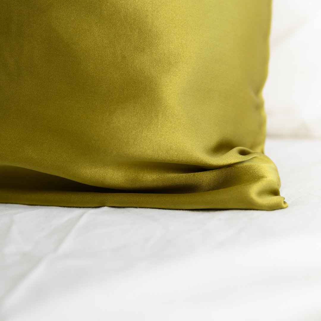 100% Pure Silk Pillowcase - Khaki