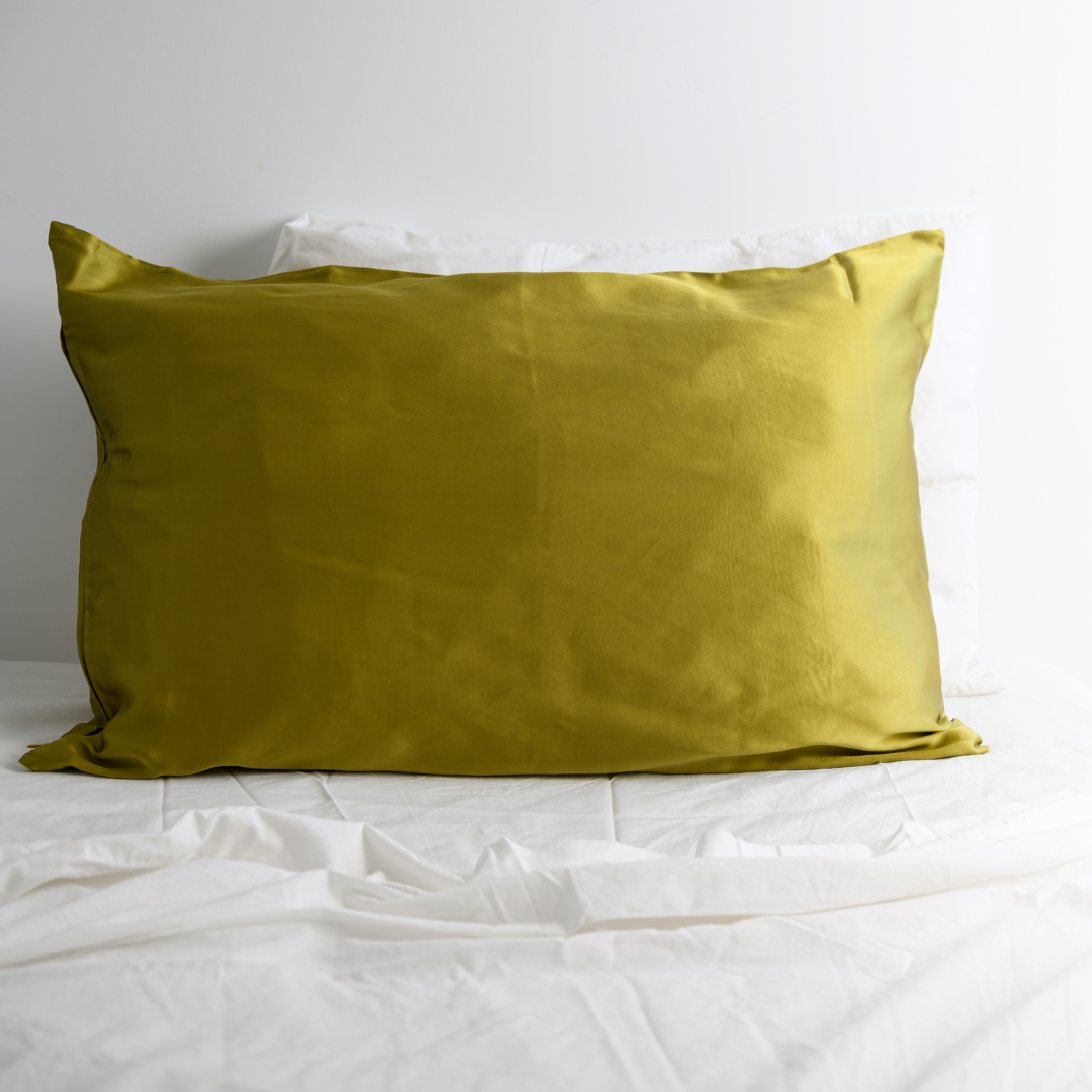 100% Pure Silk Pillowcase - Khaki
