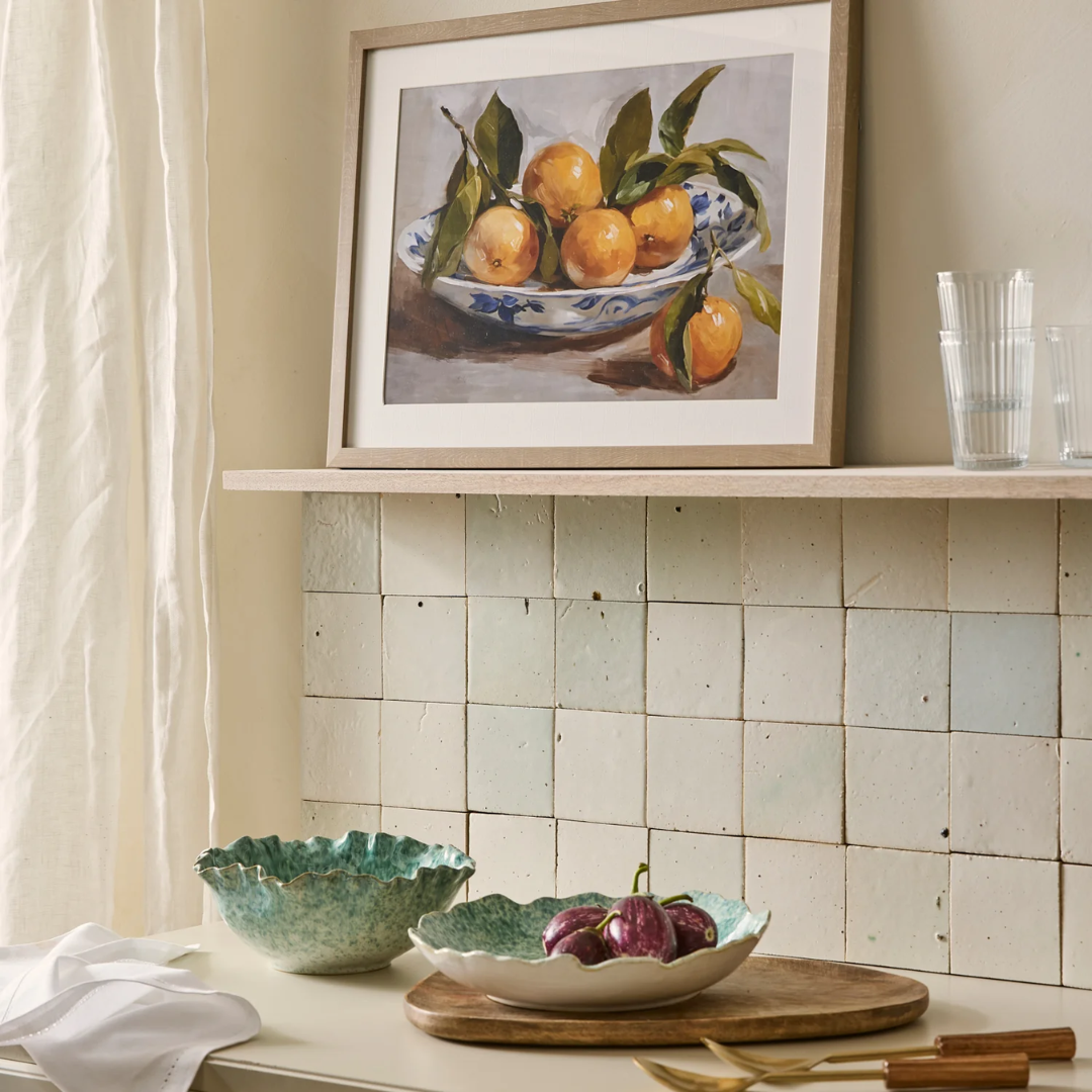 LAGOON SPECKLE BLUE GLAZED BOWL