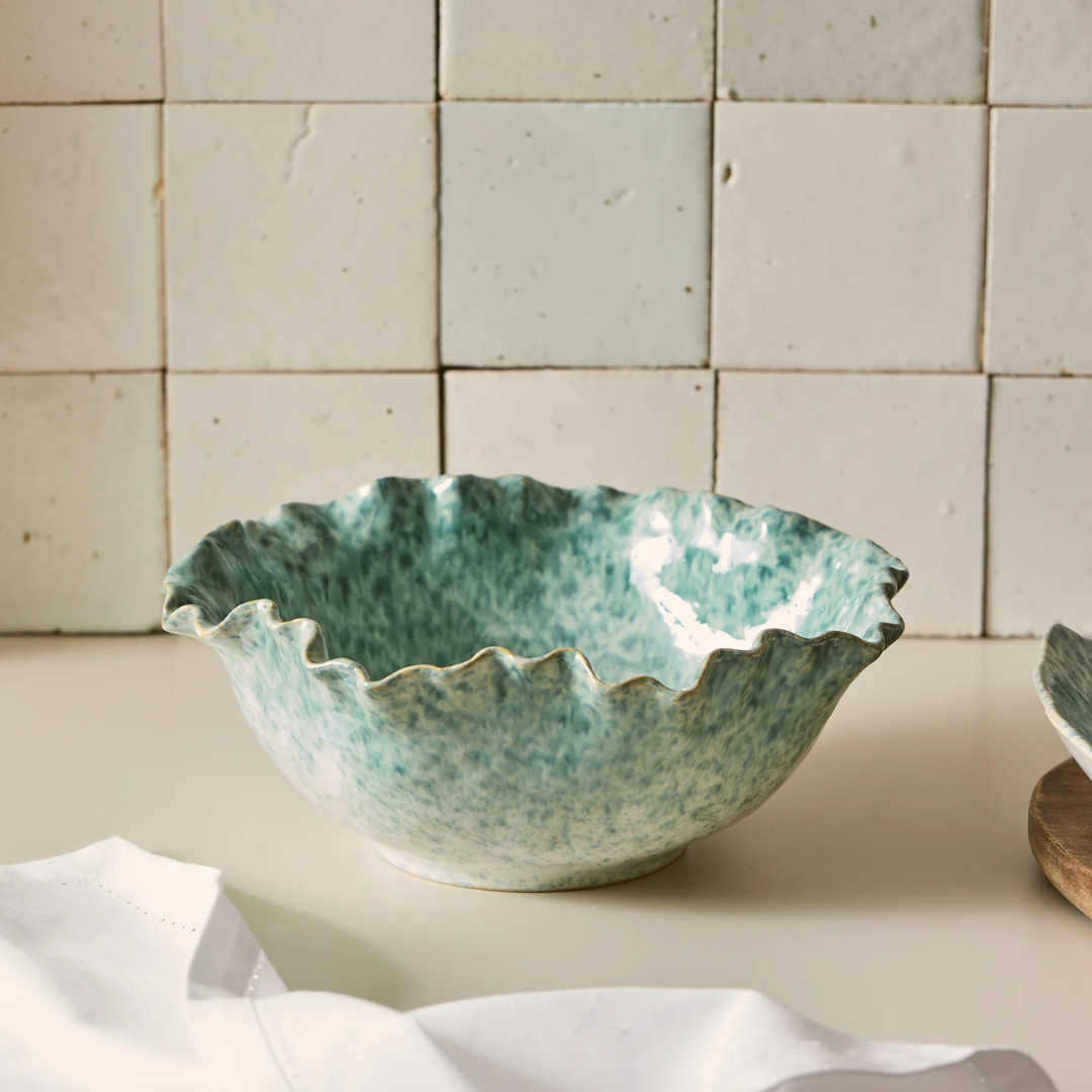 LAGOON SPECKLE BLUE GLAZED BOWL