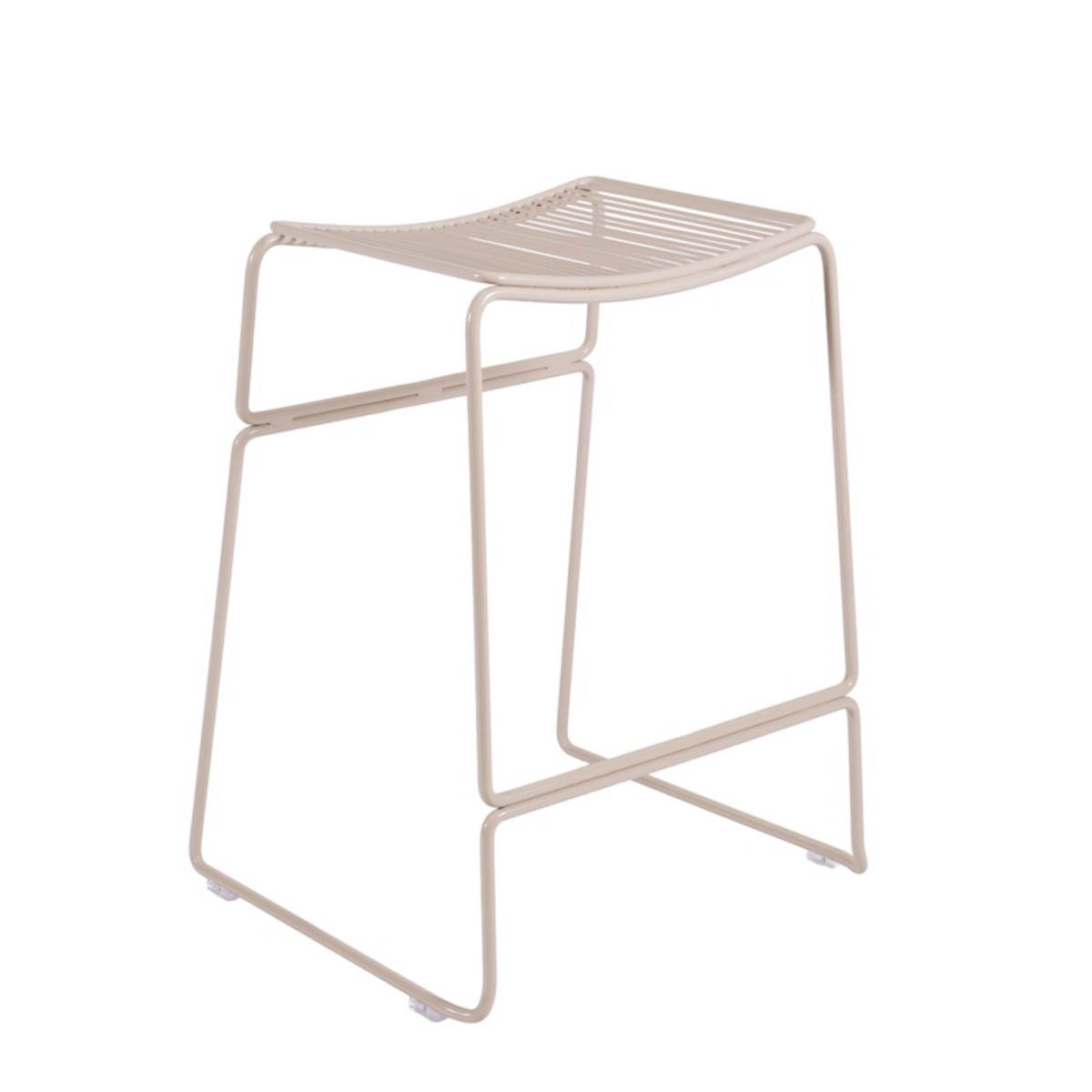 Addington barstool in putty, detail view