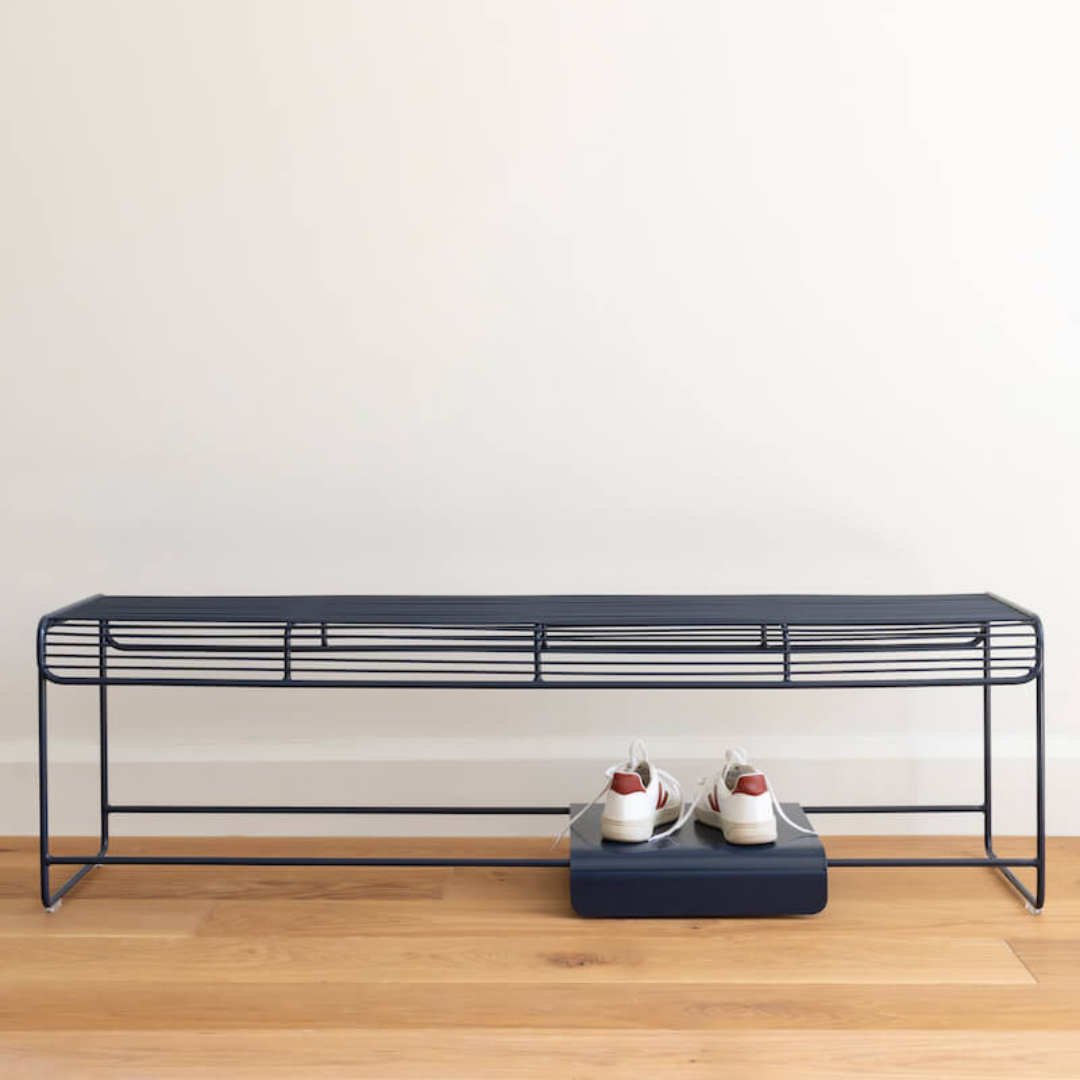 Benmore bench seat in indigo