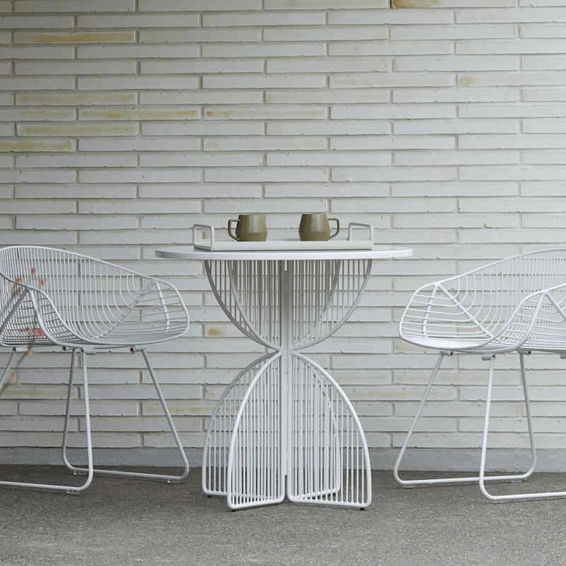 Omaha Cafe Table in White – Home Lab NZ