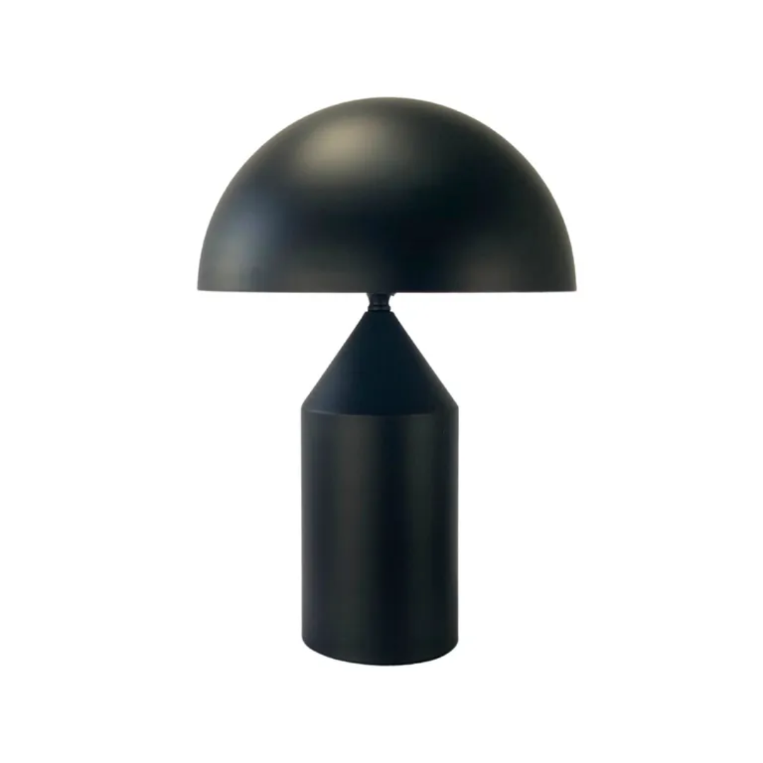 Dome table lamp in black
